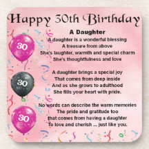 Aniversário de 30 anos do poema da filha