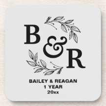 Aniversário de Casamento de ruas Deixa Motif Monog