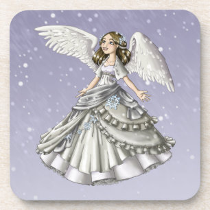 Porta-copo Anjo da neve