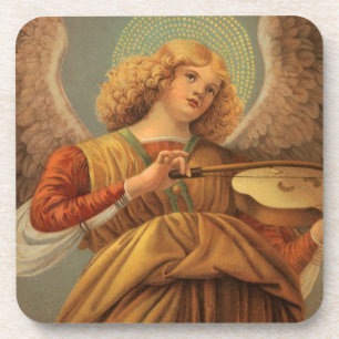 Porta-copo Anjo da Renascença Tocando Violino Melozzo da Forl