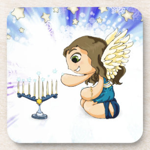 Porta-copo Anjo de Menorah