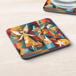 Porta-copo Anjo de Natal abstrato