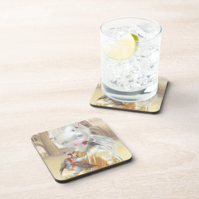 Porta-copo "Anjo portas copos na abadia de Glastonbury" (Lado Direito)