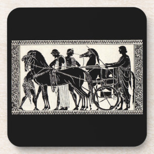 Porta-copo Antigos homens e cavalos romanos
