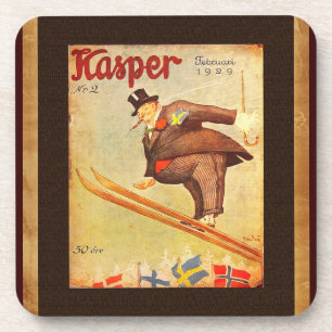 Porta-copo Anúncio escandinavo do charuto do vintage