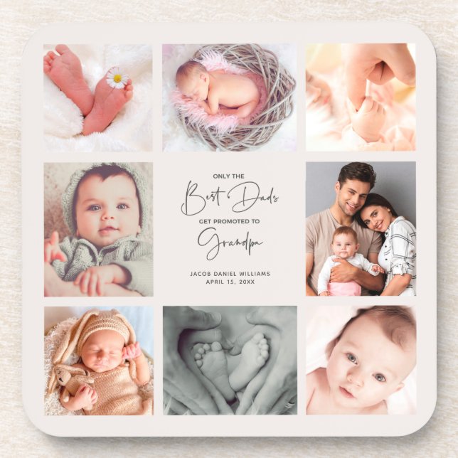 Porta-copo Apenas os melhores Pais são promovidos ao vovô 8 f (Frente)