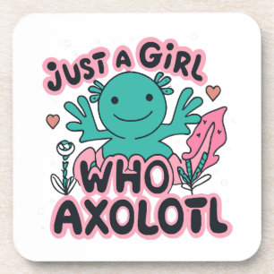 Porta-copo apenas uma garota que ama Axolotl