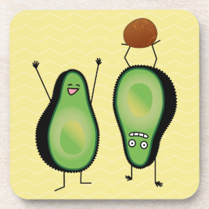 Porta-copo aplausos engraçada do Avocado fica verde