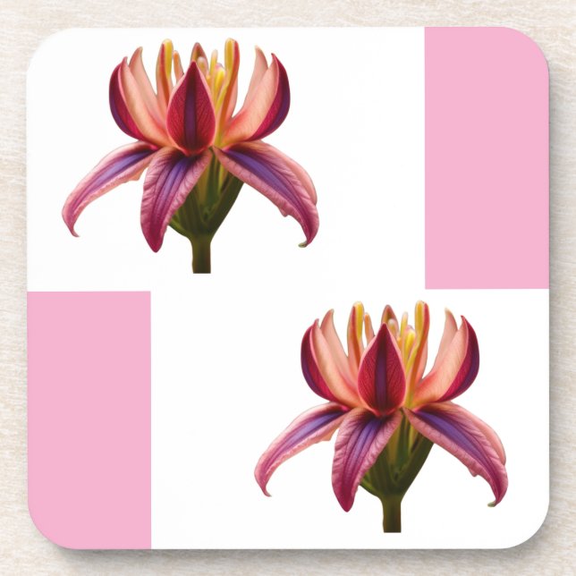 Porta-copo Aporta-copos de plástico  Flor (Frente)