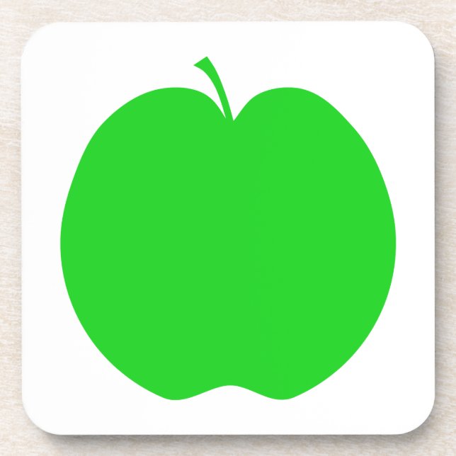 Porta-copo Apple verde (Frente)