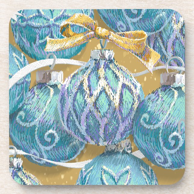 Porta-copo Aqua Christmas Balls (Frente)