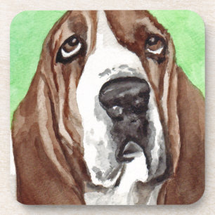 Porta-copo Aquarela do Basset