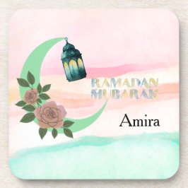 Porta-copo Aquarela Ramadan – Lua Crescente