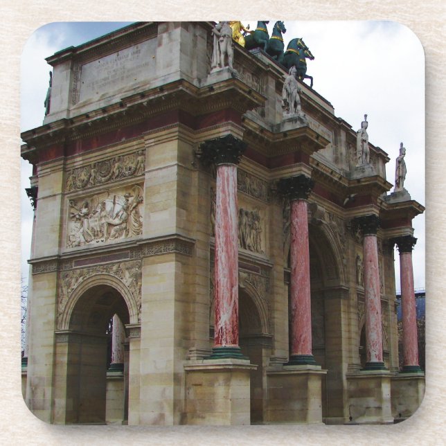 Porta-copo Arco de Triunfo do Carrousel. (Frente)