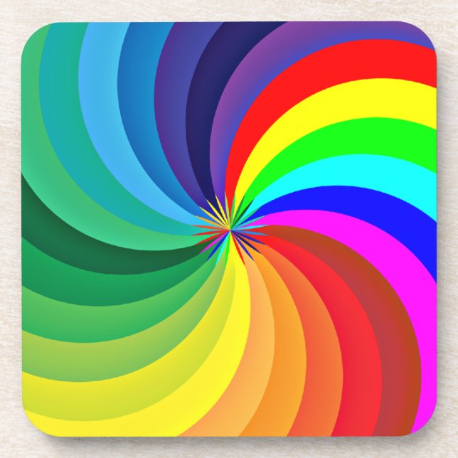 Porta-copo Arco-Íris Colorido Mandala-46556 (Frente)