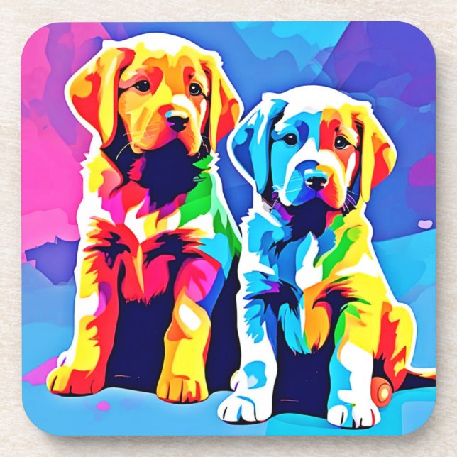 Porta-copo Arco-Íris - Duo Reproduzível (Frente)