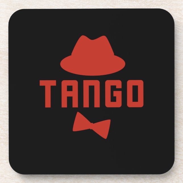 Porta-copo Arco Tango Fedora  Tie Dancer da Argentina (Frente)
