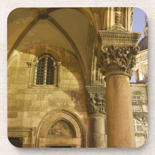 Porta-copo Arcos do Palácio do Reitor com a Catedral de Dubro (Frente)