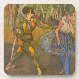 Porta-copo Arlequim e Colombina de Edgar Degas Arte Antigo