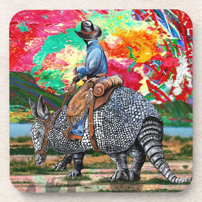 Porta-copo Armadillo Cowboy (Frente)