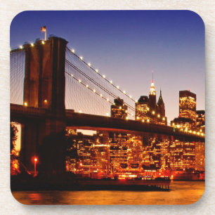 Porta-copo Arquitectura da cidade de New York com a ponte