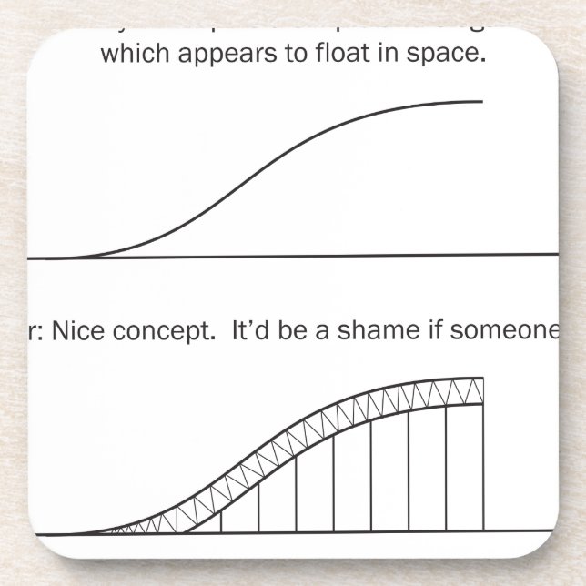 Porta-copo Arquiteto vs Engenheiro (Frente)