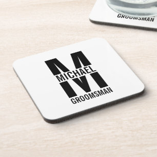 Porta-copo Arranjos Personalizados Modernos para Padrinhos de