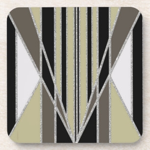 Porta-copo Art Deco Design Abstrato