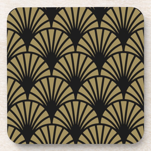 Porta-copo Art Nouveau Pattern Impressão (Frente)