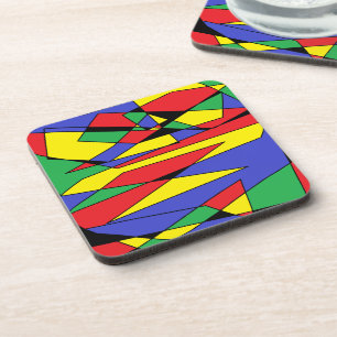 Porta-copo Arte Colorida abstrato - Multicor -