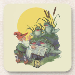 Porta-copo Arte da capa de revista da música do vintage, cor