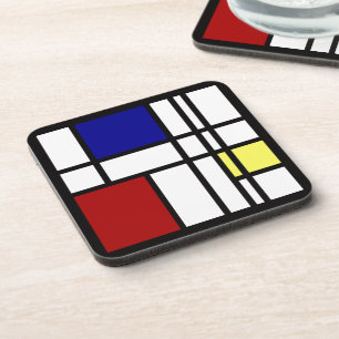 Porta-copo Arte da impressão de Mondrian