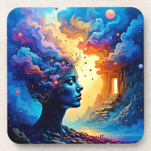 Porta-copo Arte de Paisagem Cósmica