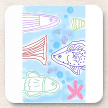 Arte de peixes à beira-mar