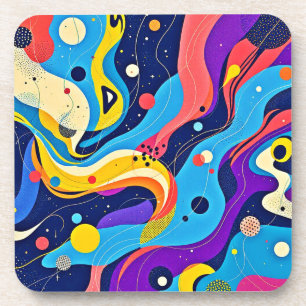 Porta-copo Arte de ritmo cósmico