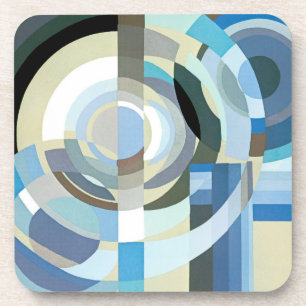 Porta-copo Arte Deco Pochoir Vintage Jazz Formas Geométricas