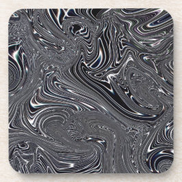 Porta-copo Arte digital Abstrato a preto e branco