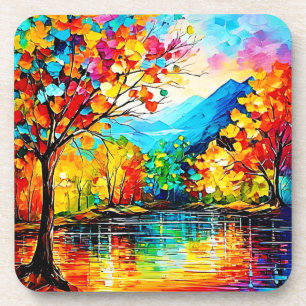 Porta-copo Arte do Lago Rainbow Autumn