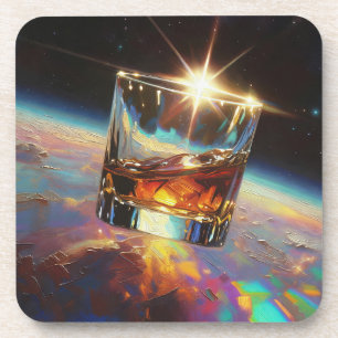Porta-copo Arte do Whiskey: No Espaço (Pintura Nº 7)