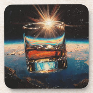 Porta-copo Arte do Whiskey: No Espaço (Pintura Nº 8)