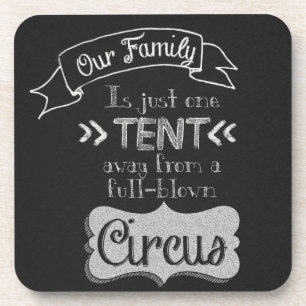 Porta-copo Arte engraçada do quadro das citações da famíl