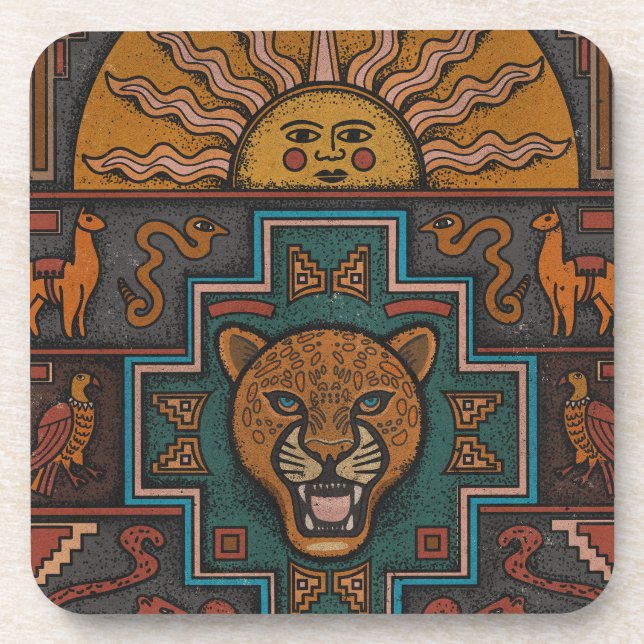 Porta-copo Arte Inca (Frente)