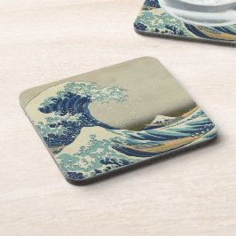 Porta-copo Arte Japonês Antigo, A Grande Onda por Hokusai
