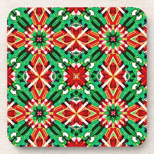 Porta-copo Arte Mandala Sonho Caleidoscópio (Frente)