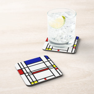 Porta-copo Arte moderna de Mondrian