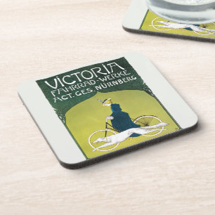 Porta-copo Arte Nova antiga, Victoria Fahrrad Werke, Rehm