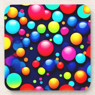Porta-copo Arte Pop de Bolhas Vibrantes