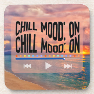 Porta-copo Arte Retro de Praia com Humor Relaxado