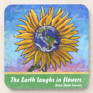 Porta-copo Arte Sunflower Earth