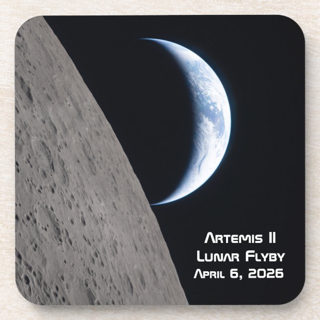 Porta-copo Artemis II Lunar Flyby (Frente)